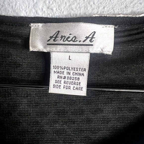 Ania. A Womens‎ Large Tunic Top Flowy Multicolor Layered Sheer Mixed Media Artsy - Picture 3 of 12